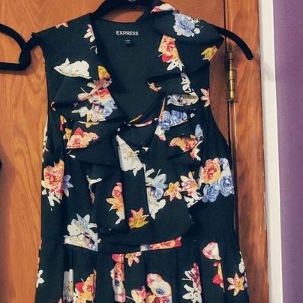 Express Ruffle Dress - Never Worn